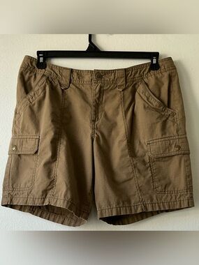 Eddie Bauer Ripstop Cargo Shorts Olive Green Size 10